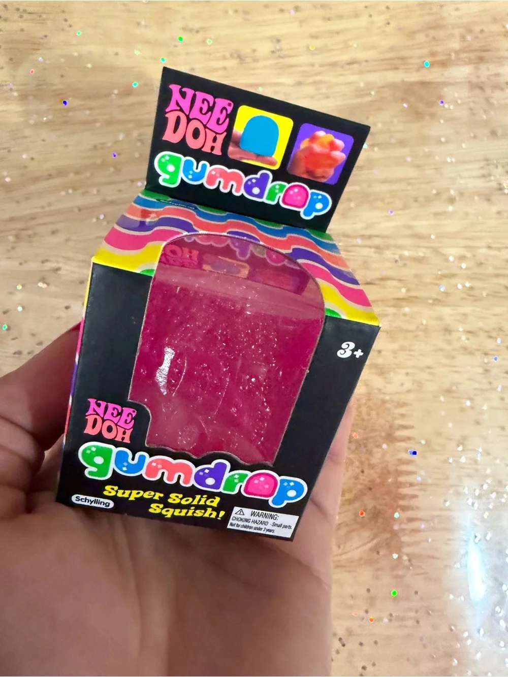 NeeDoh Gumdrop Sensory Squish Toy - Pink